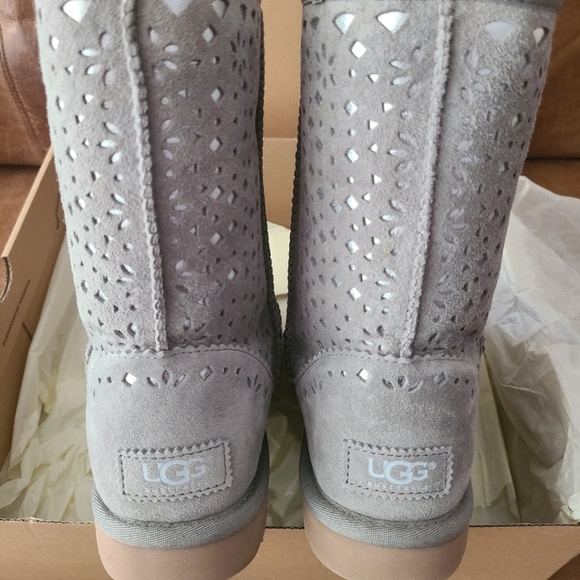 UGG Women's Gray Suede Boots - Picture 1 of 4